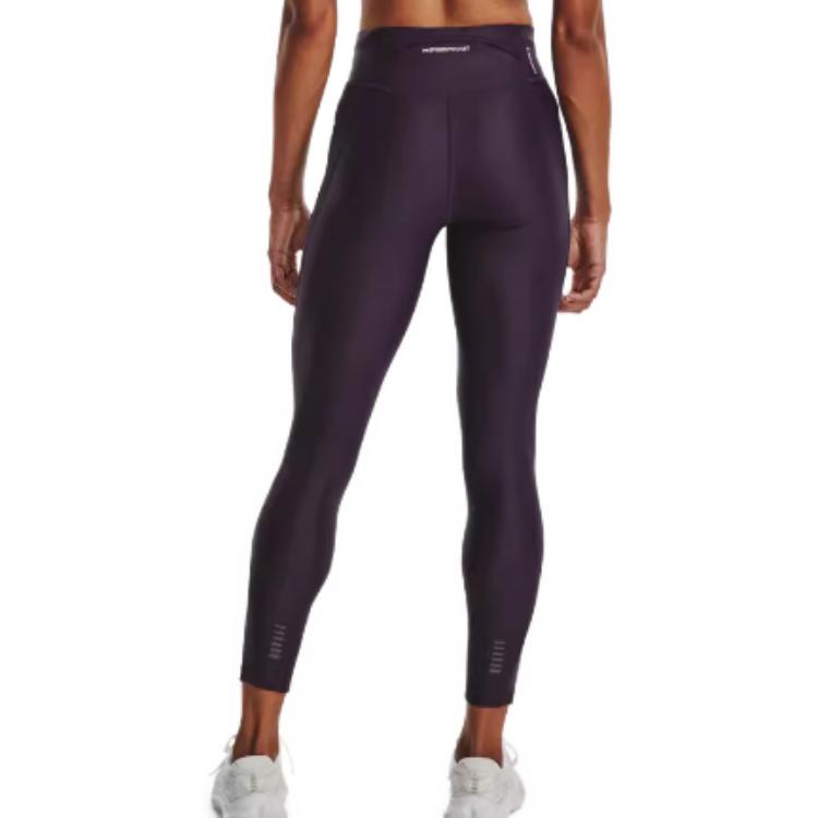 Under Armour Leggings de course couleur unie Pantalon de sport neuf points vintage Bas pour femmes Noir 1376821-001