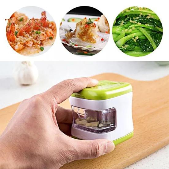 Garlic Press Slicer Manual Mincer Grater And Slicer Non-Slip Handle Ginger Spice Grinder Kitchen Gadget for Home Restaurant