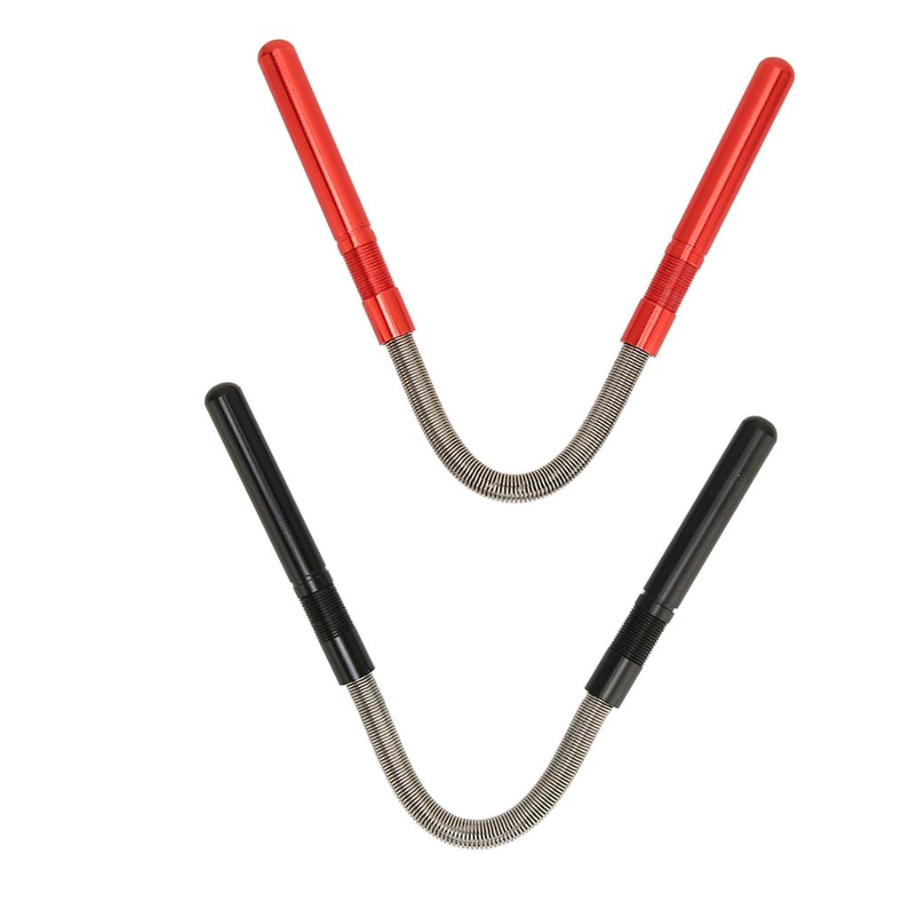 2pcs Facial Hair Remove Spring Prevent Slip Stainless Steel Face Epilator Threading Tool for Chin Cheek Red Black