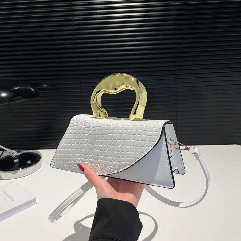 Elegant Women's Handbag: Fashionable, Small Square Crossbody with Unique Autumn 2024 Design and Stylish Personality.