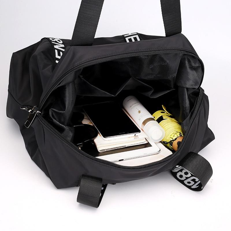 Moda inverno nova bolsa feminina leve ombro nylon grande capacidade mensageiro portátil viagem bolsa