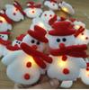 1.65m/ 3m LED Christmas Snowman String Lights Hristmas Tree Decoration Plush Snowman Lamp Indoor Living Room Party String Lamps