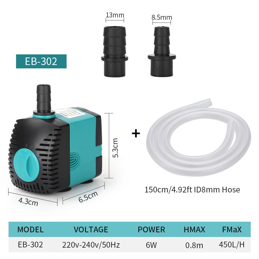 Compact Submersible Aquarium Pump for Fish Tanks and Ponds