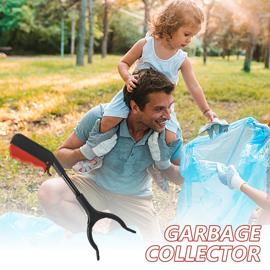 Raccoglitori di Rifiuti in Metallo e Plastica 30cm Afferratore Manuale per Rifiuti Strumento Pinza Raccogli Rifiuti per Casa Giardino Auto Pulizia