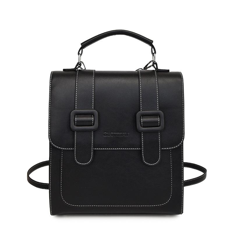 Retro bag women's large capacity 2025 new casual double shoulder student campus schoolbag portable travel backpack