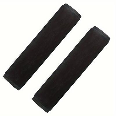Soft Plush Car Seat Belt Covers - Comfortable, Breathable, All-Season Black Seat Covers for All Vehicles, Breathable Materia