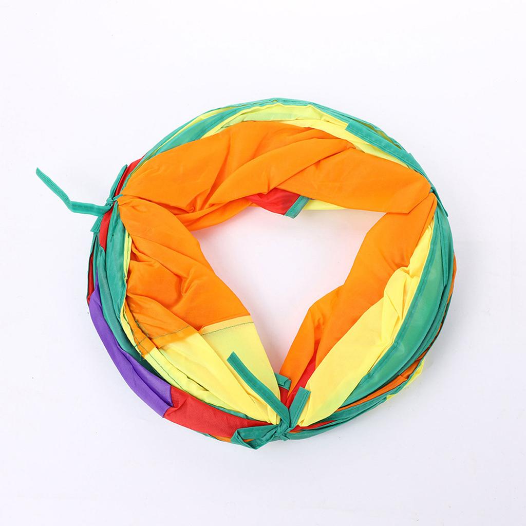 Rainbow Kitten Free Shuttle Channel Polyester Foldable Pets Chase Game Passage Lightweight with Hang Ball Pet Self-playing Toy