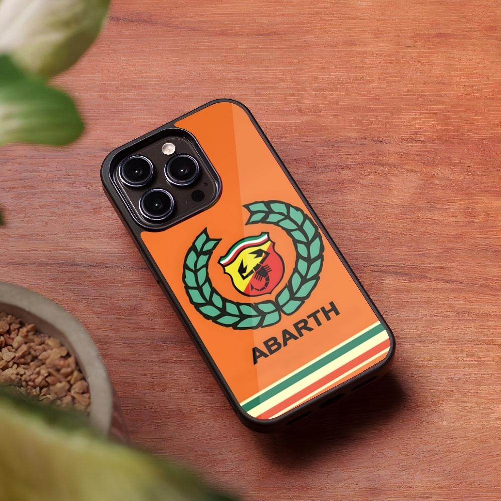 A-ABARTHs Italy Car Phone Case for Iphone 16 15 14 13 Pro Max 12 11 Mini 7 8 Plus Se Xr X Xs Fundas Shell PC+TPU Cover
