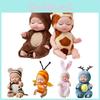 Crafted Lifelike Sleeping Newborn Baby Doll With Rotatable Limbs**