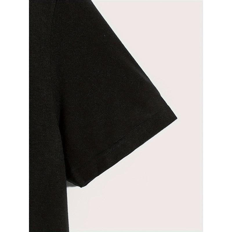 European size Men'S HELLO 60 Pattern Summer Casual Short Sleeve T-Shirt