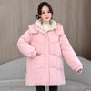 Large Size Hooded Down Cotton Clothes Women's Autumn and Winter 2025 New Thickened Warm Bread Clothes Small Medium and Long Jackets