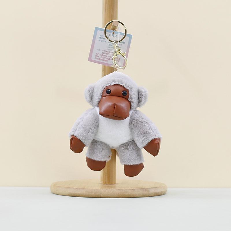 Cuddly Cute And Monkey Plush Doll Perfect For Keychains And Bag Charms In Light Brown