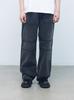 Asei Deep Gray Carpenter Denim Pants