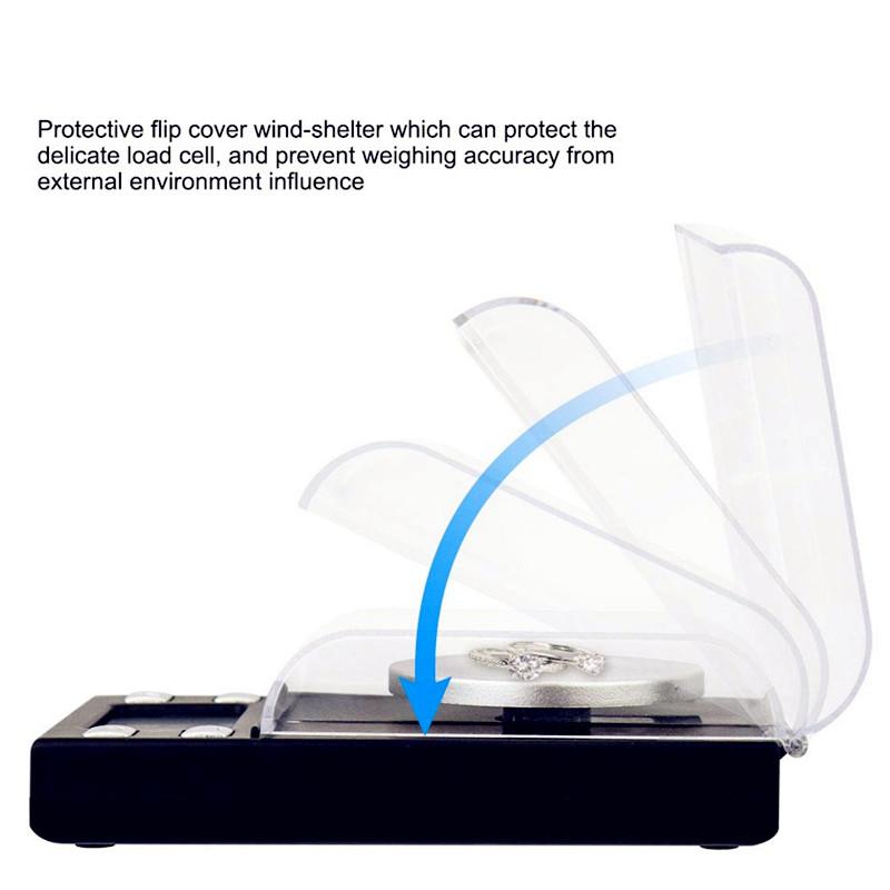 Digital Jewelry Scale Balance Gram Scale 0.01g 20g/50g/100g High Precision Gold Mini Pocket Scale Medicinal Herbs Weight Tool