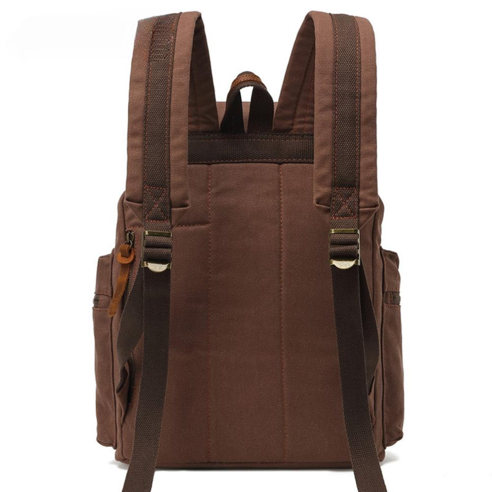 Canvas Bag Retro Men's Bag Durable Backpack Computer Bag Student Schoolbag Outdoor Travel Bag
