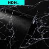 HDHome Black Marble Wallpaper Self-Adhesive Wallcoverings Waterproof Vinyl Peel and Stick Wallpaper  for Home Bedroom Wall Decor