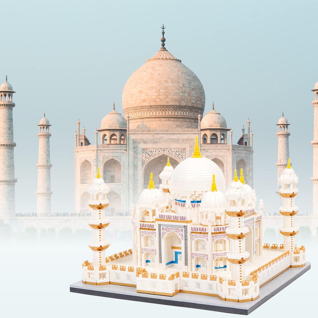 LULUFUN Mikroblock Bauen 3D Erwachsenen Innenraum Zeit Beliebtes Hobby Spielzeug, Puzzle, Schloss, Geschenk, Montage, Killer, (Taj Mahal)