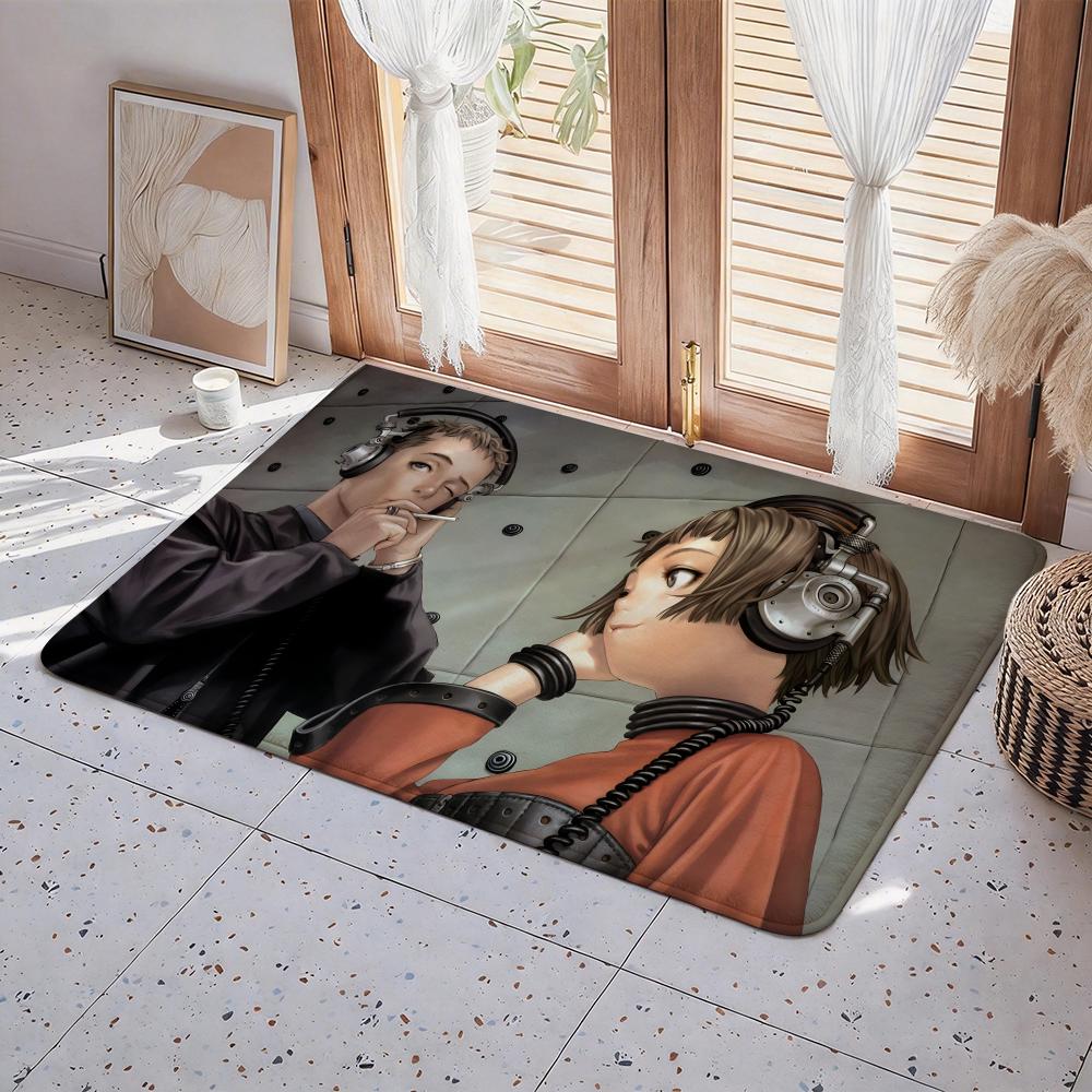 

Anime A Last Exile Floor Mat Eco Flannel Doormat Non Slip Odorless Indoor Floor Rug Soft Short Plush Home Mat 50x80cm