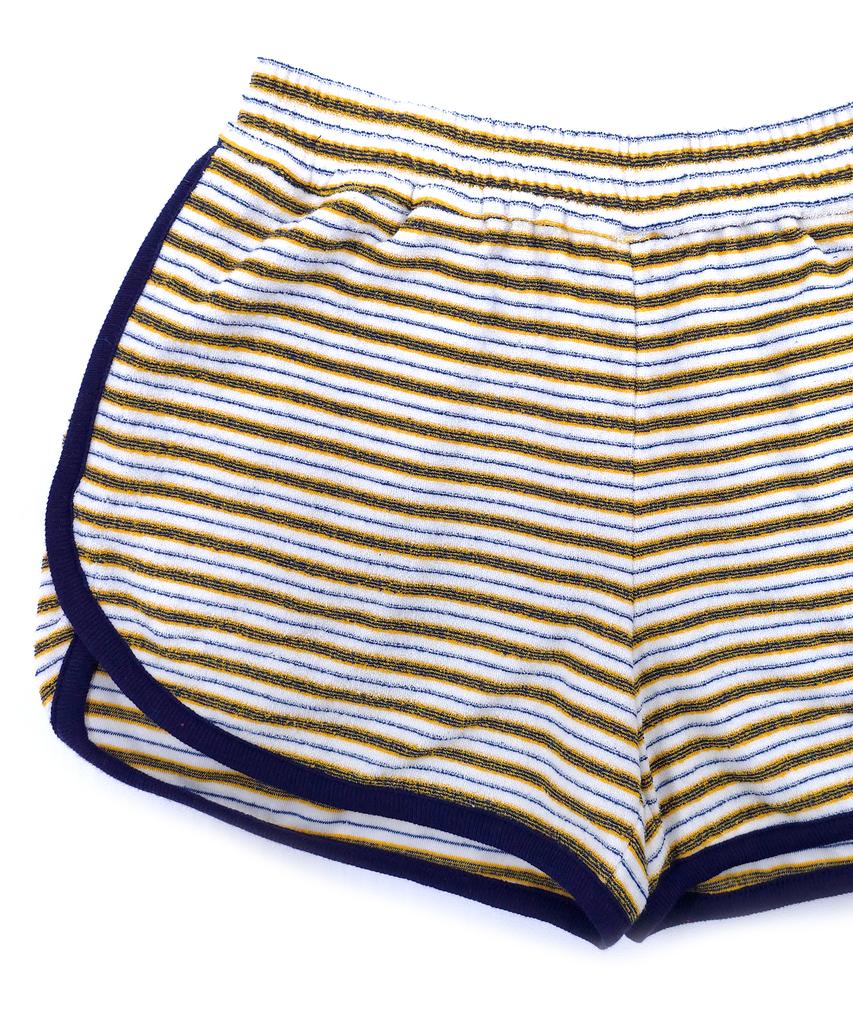Soipeuyukaen Retro Striped Terry Shorts