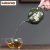 350ml Luxury Yixing Purple Clay Teapots Famous Artists Handmade Butterfly Flower Pot Raw Ore Green Mud Kettle Zisha Tea Set Gift