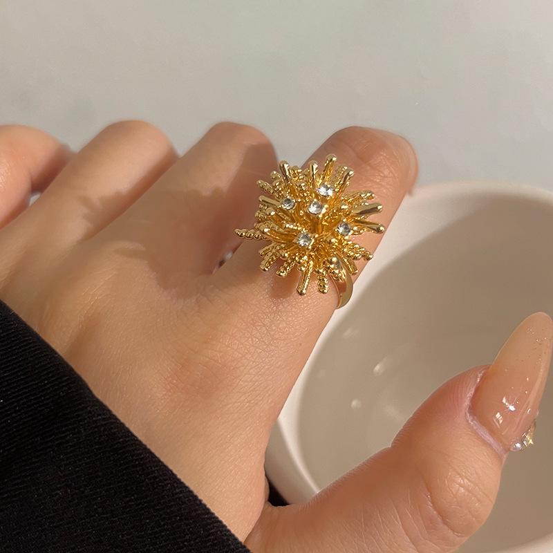 Korean Style Irregular 925 Sterling Silver Women's Versatile Ring, Non-Fading Niche Ins Design