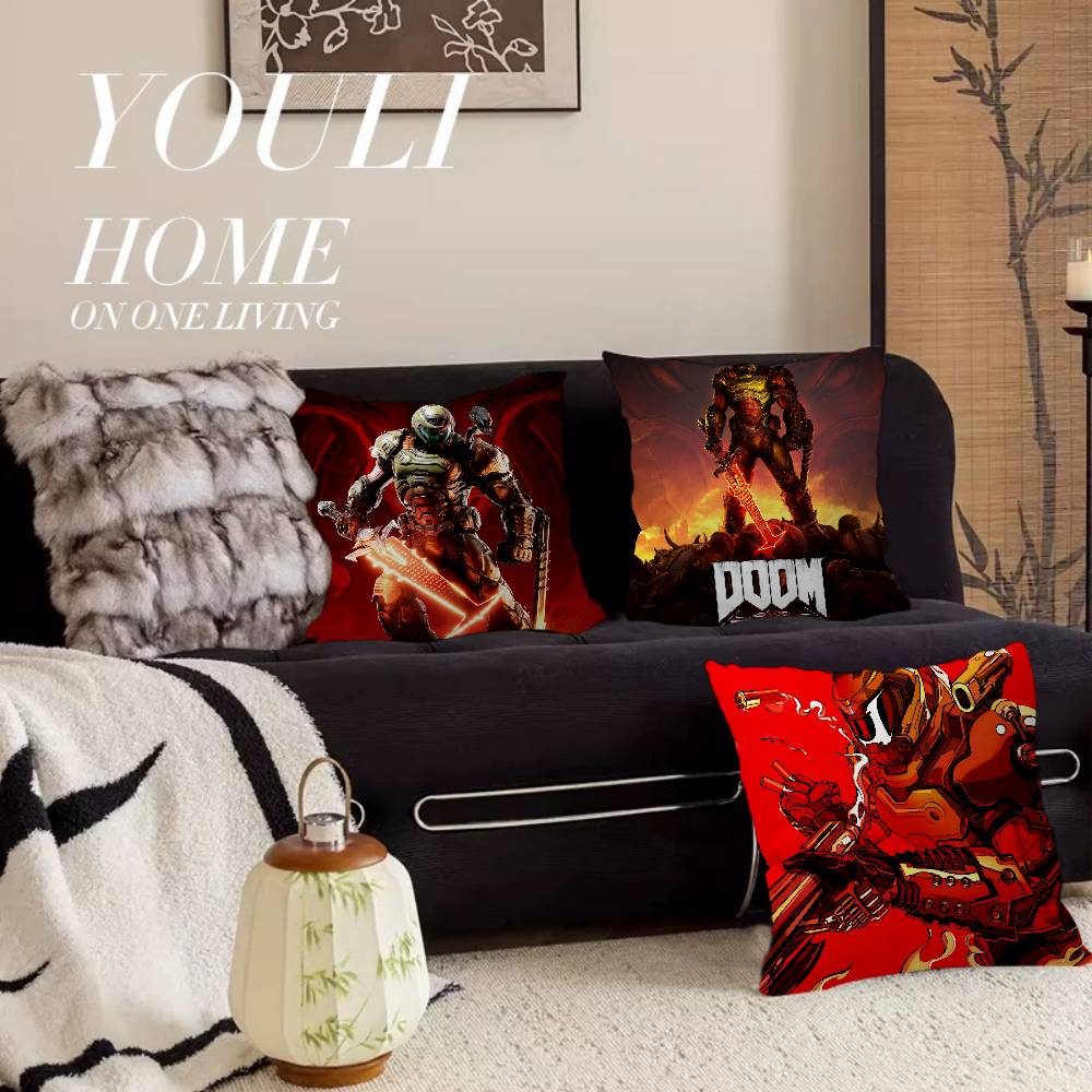 Popular Games D-Dooms Eternals Pillow Gift Home Office Decoration Bedroom Sofa Car Cushion Cover case 45x45