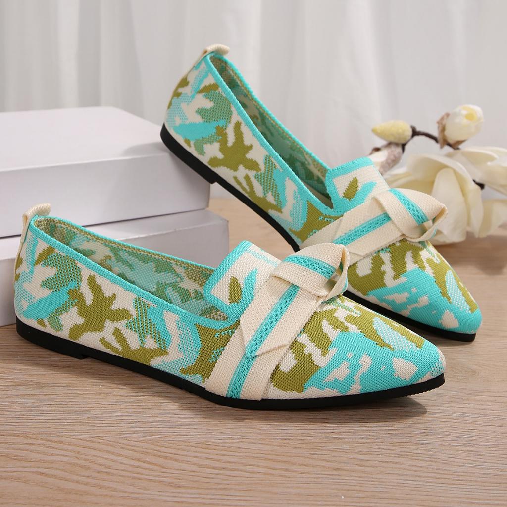 Fashion 2025 Women's Shoes Loafers Ballet Flats Pointed Toe Barefoot Slip-on Casual Low Heel Luxury Brand Woman Shoe New In Butterfly