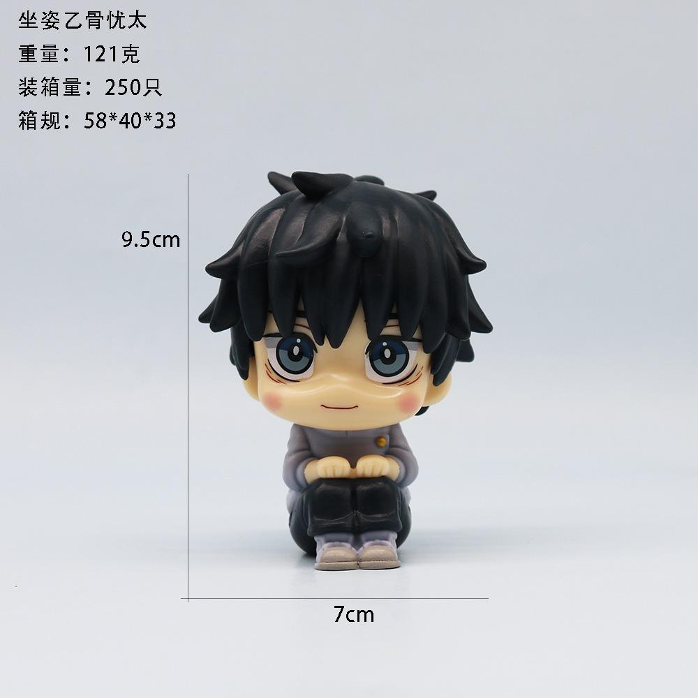 Q Version Jujutsu Kaisen Figures Cute Yuji Itadori Gojo Satoru PVC Action Figures Anime Figure Model Toys Collection Doll Gift