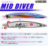DUEL HARDCORE Lure Lipless Minnow Hardcore Mid Diver 115mm 18g Pink Candy Sea Bass Japanese Sea Bass (F) Weight F1192-HBPC-Blue