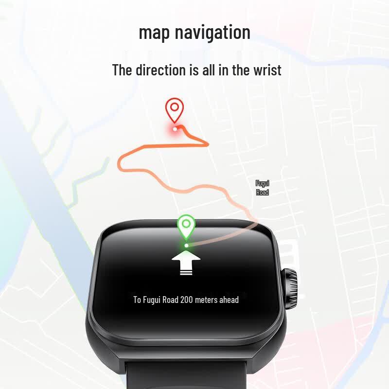 KUMI KU7 Plus AI Smart Watch with Bluetooth Call & Health Monitoring (CN version)