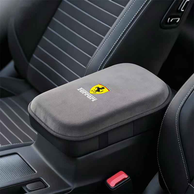 Car Armrest Box Pad Car Armrest Mat High Quality Accessory For Ferrari GTO 288 812 Stradale Roma Spider SF90 F430 Enzo LaFerrari JG1