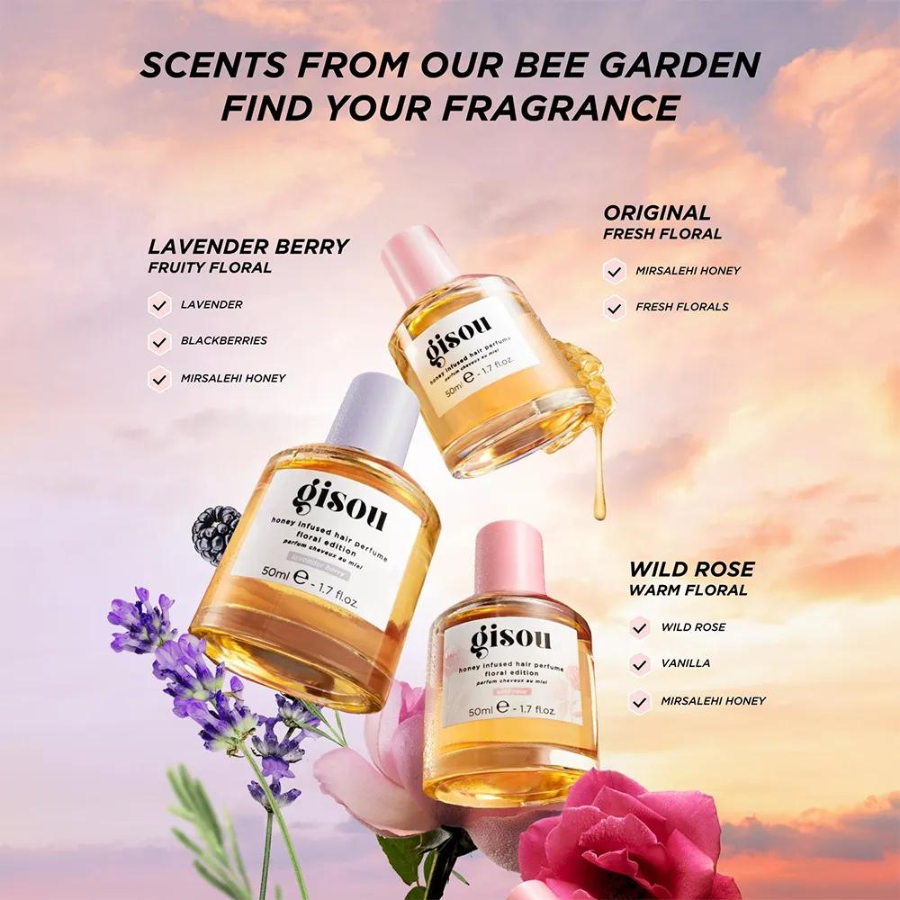 Gisou Honey-Infused Hair Mist Hair Perfume Wild Rose 50ml