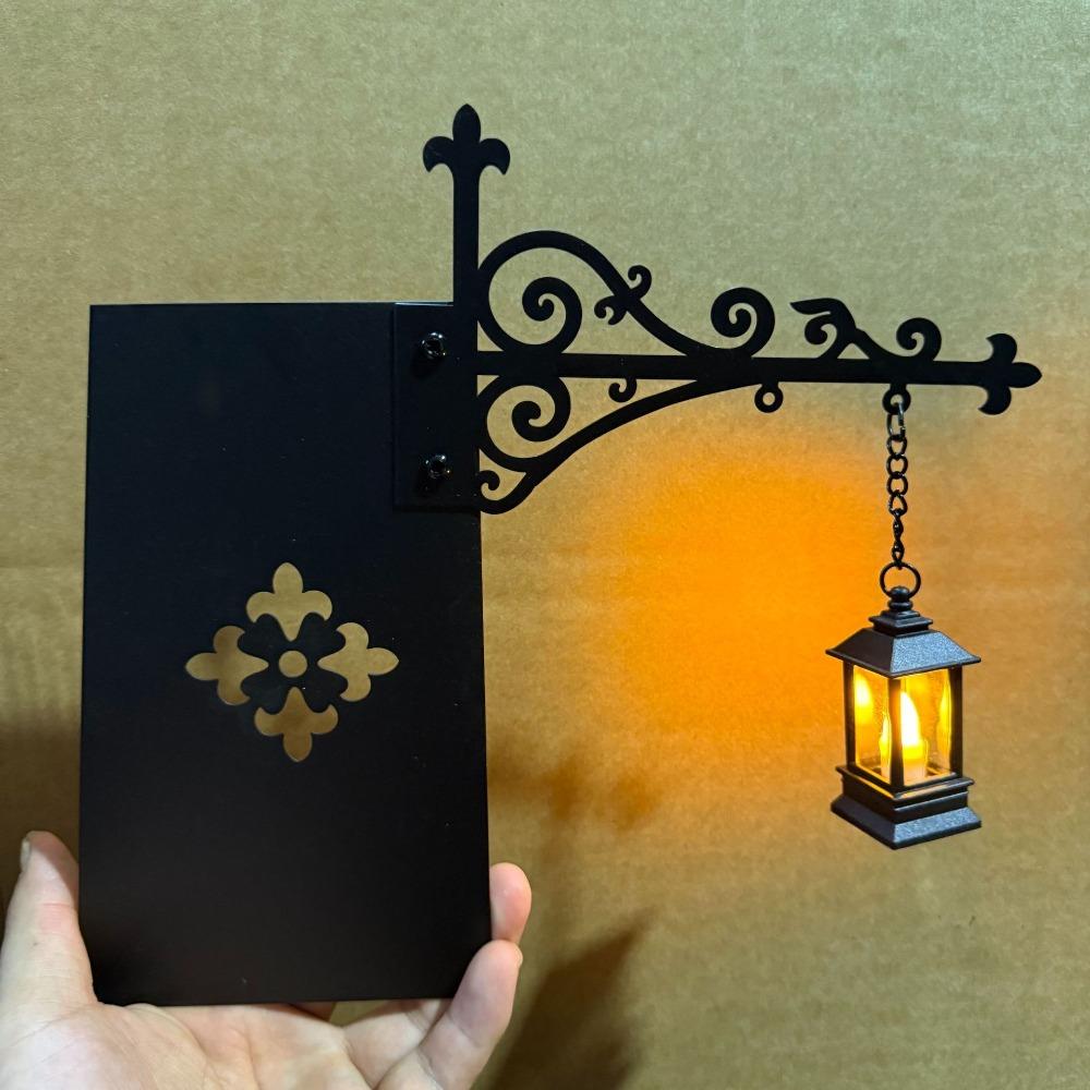 Decorative LED Book Nook Lamp Warm White Light Pumpkin Ghost Lantern Dorm Room