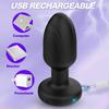 Anal Plug for Male with Light Up Vibrator Prostate Massager,360°Swing Modes Anal Toy with Remote Control for Couples Beginner Anal Training