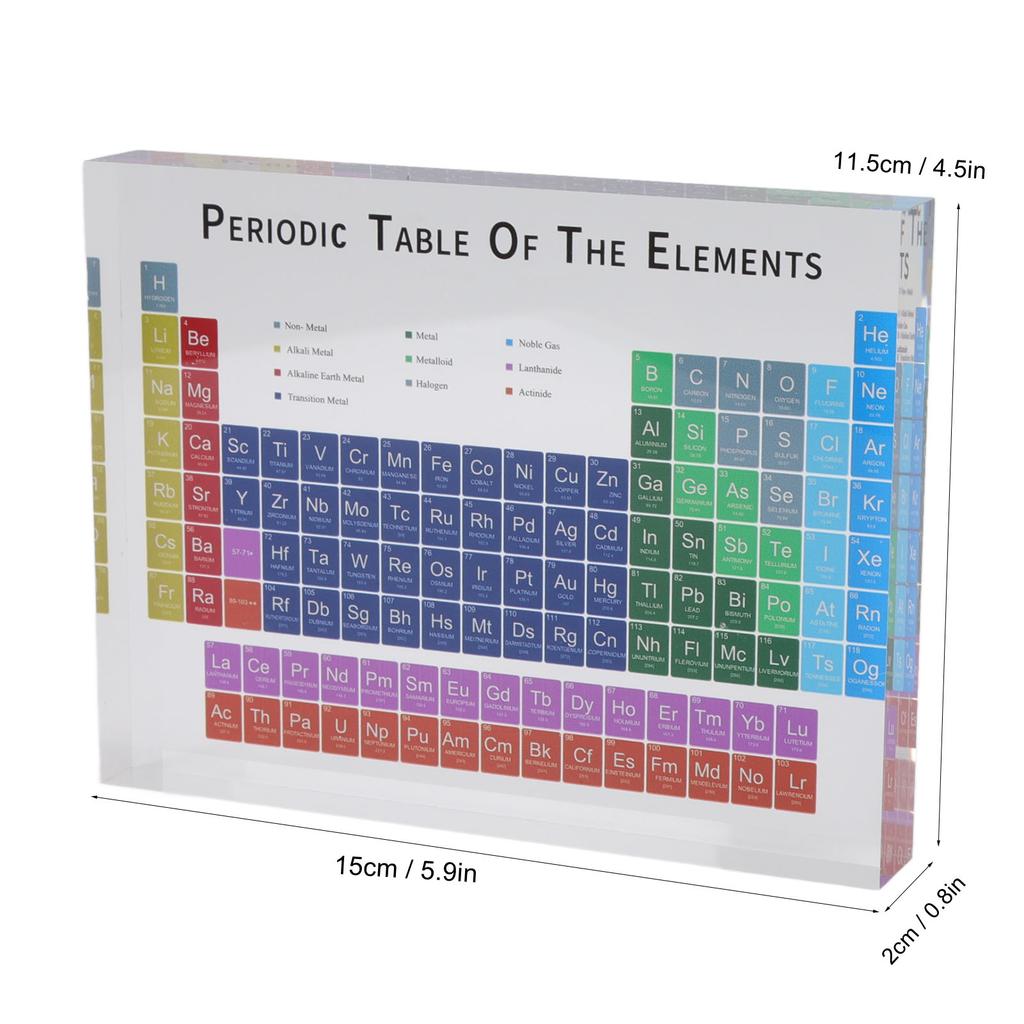 Educational Periodic Table Decoration Safe Odorless Modern Acrylic Periodic Table   for Home School