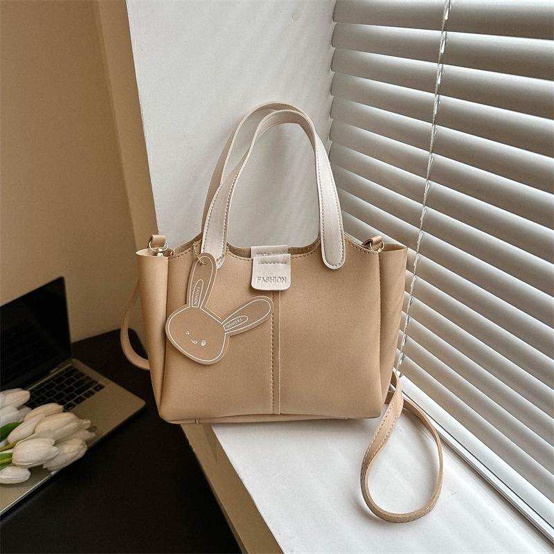 2025 Summer New Fashion Simple Large Capacity Portable Bucket Bag Feeling Foreign Small Bag Women's Shoulder Messenger Bag