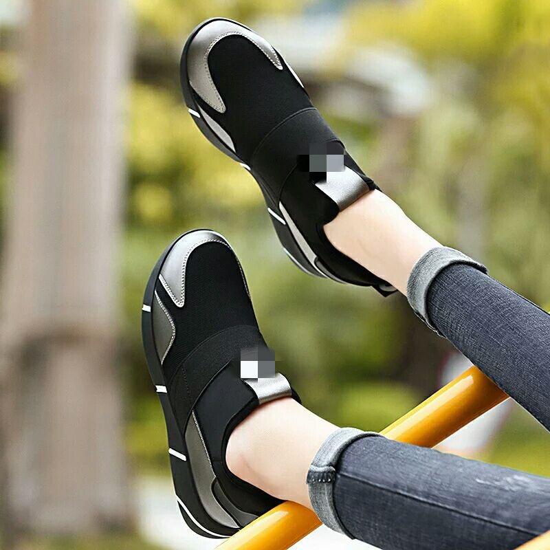 Women's shoes summer new fashion casual women's shoes mesh breathable light one pedal lazy shoes sports women's shoes