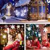 9W Double Head Christmas Snowfall Projector Lights Outdoor Highlight Snowflake Projector Light Waterproof LED Snowfall Spotlight