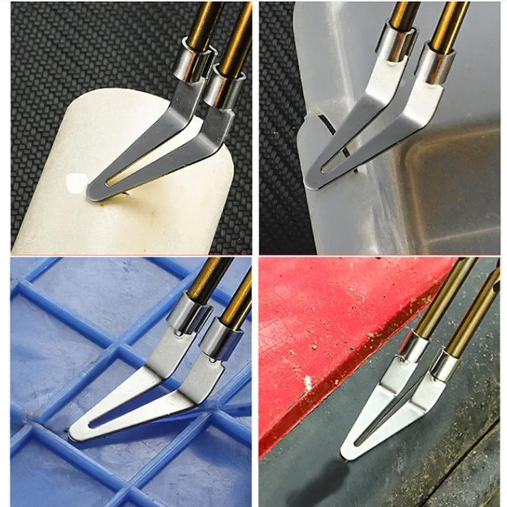 2/5pcs Smooth Head For Plastic Iron Welding Soldering Repairing Tool Iron Smooth Head For Car Bumper Repair Tool