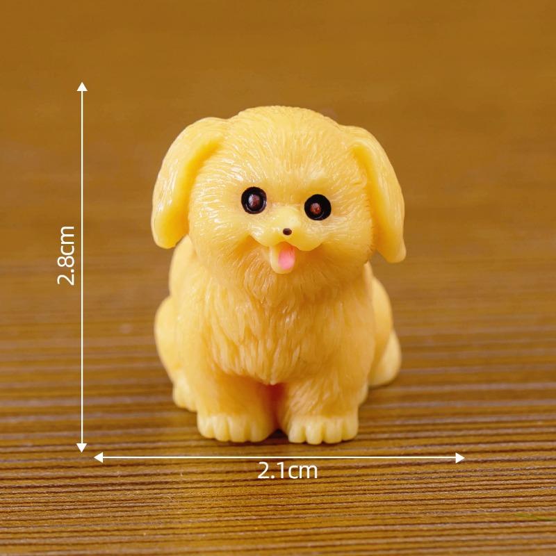 Micro Landscape Cute Little White Dog Doll Blind Box Garden Decoration AccessoriesCar Desktop Mini Ornaments
