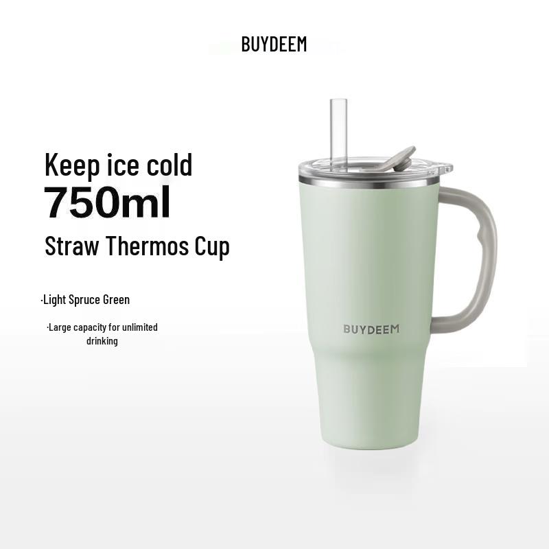 Buydeem Jumbo Straw Insulated Cup 750ml