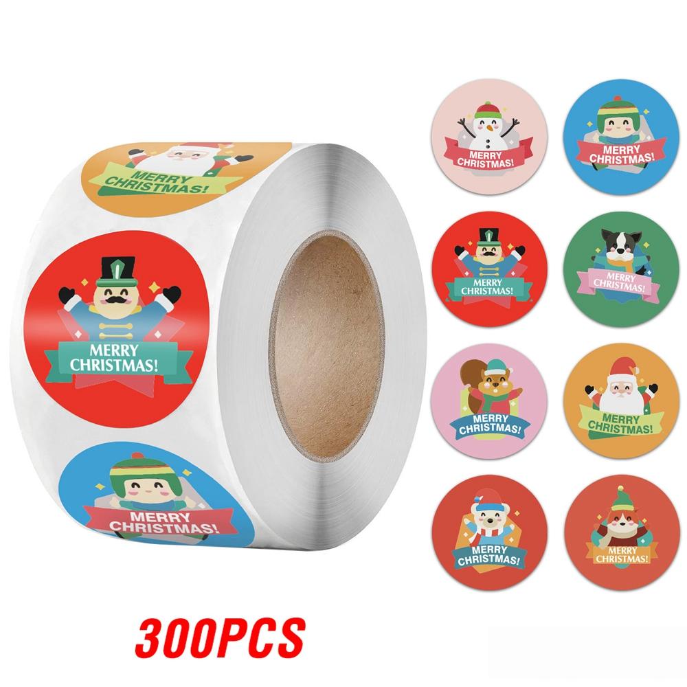 100-500Pcs High-Quality Merry High-Quality Christmas High-Quality Sticker High-Quality Christmas High-Quality Party High-Quality Decoration