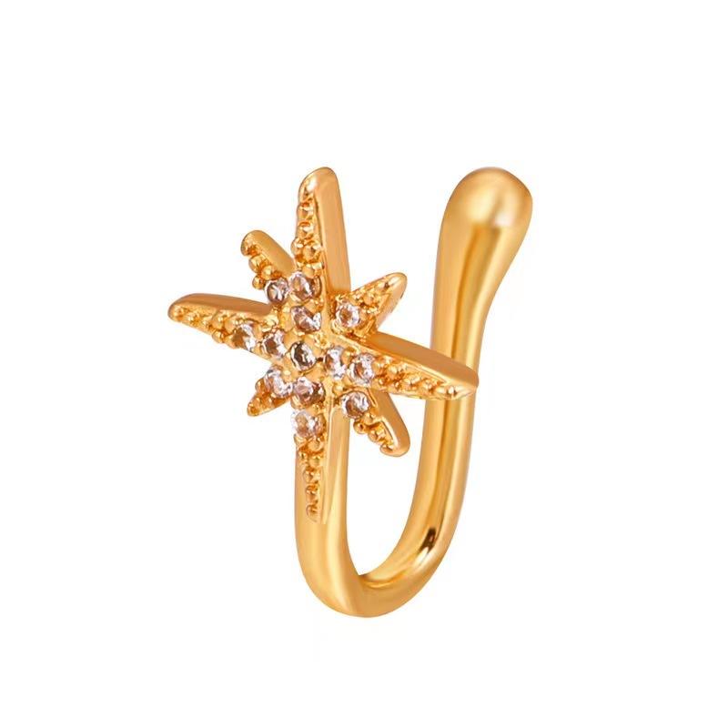 Women Fake Piercing Nose Ring Hoop Septum Non Piercing Delicate Nose Clip HipHoop Steel Magnet Fashion Punk Body