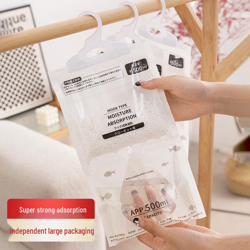 Indoor Wardrobe Dehumidifying Bag - Moisture-Proof, Anti-Mold Desiccant for Dorms and Homes