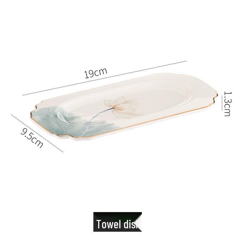 Wutuo Hotel Bone Porcelain Towel Dish