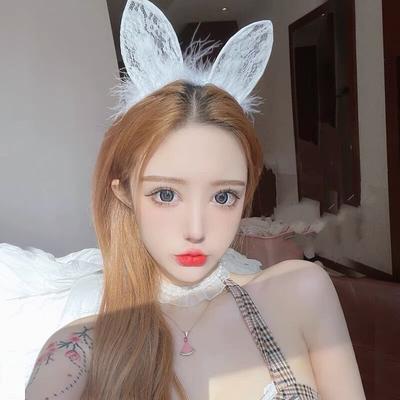 Lace Cat Ears Headband Women Wash Face Press Hair Headband Sexy Rabbit Ears Cos Makeup Hair Accessories