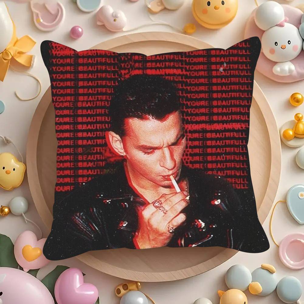 Band D-depeches black Mode  Pillowcases cushion covers living room sofas home decor gifts