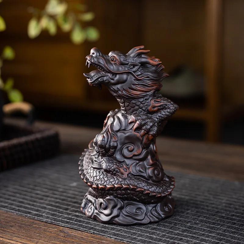 Fialová keramika Čajové ozdoby Podpůrná Dekorace Šťastná ropucha Ručně vyráběná Kreativní Dekorace Čajového podnosu Čajový mazlíček