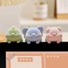 Soft Furry Animal Figurine Ornament Small Enameled Miniature Animal Toy For Car Dashboard Office Desktop Decoration