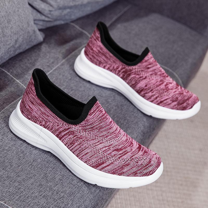 Casual Sneakers Women's Light Shoes Soft Soled Breathable Middle Elderly Shoe New Couple's Anti Slip Comfort Shoes Zapatos Mujer
